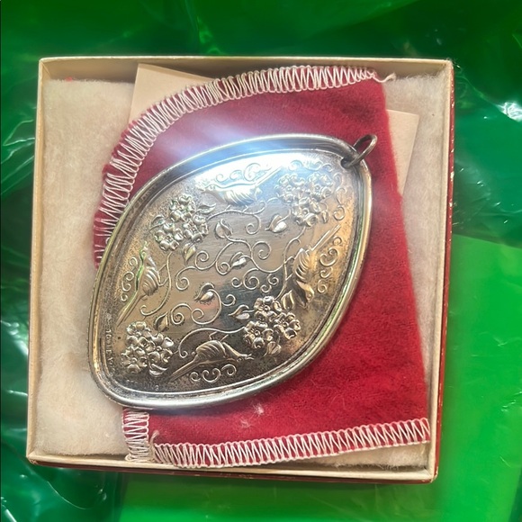 Vintage Silver Floral Pendant